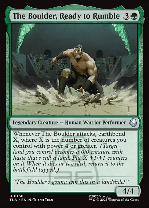 The Boulder, Ready to Rumble - Avatar: The Last Airbender Magic card