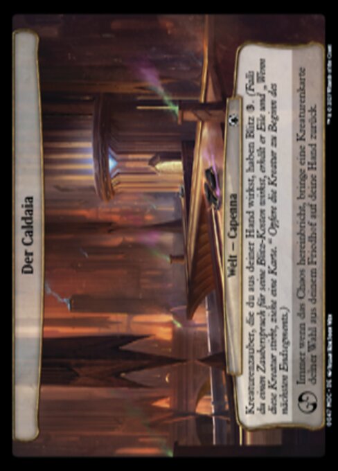 Der Caldaia (The Caldaia) - March of the Machine Commander (#47) - Illustrated by Julian Kok Joon Wen - Magic: The Gathering Card