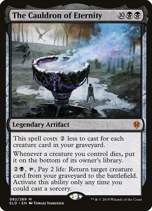 The Cauldron of Eternity - Throne of Eldraine (#82) - Illustrated by Tomasz Jedruszek - Magic: The Gathering Card