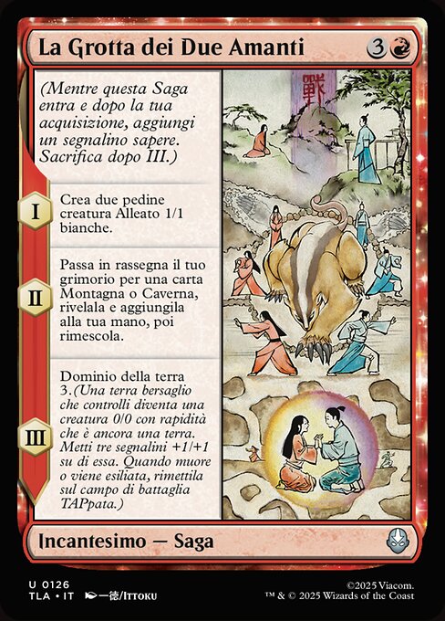 La Grotta dei Due Amanti (The Cave of Two Lovers) - Avatar: The Last Airbender (#126) - Illustrated by Ittoku - Magic: The Gathering Card