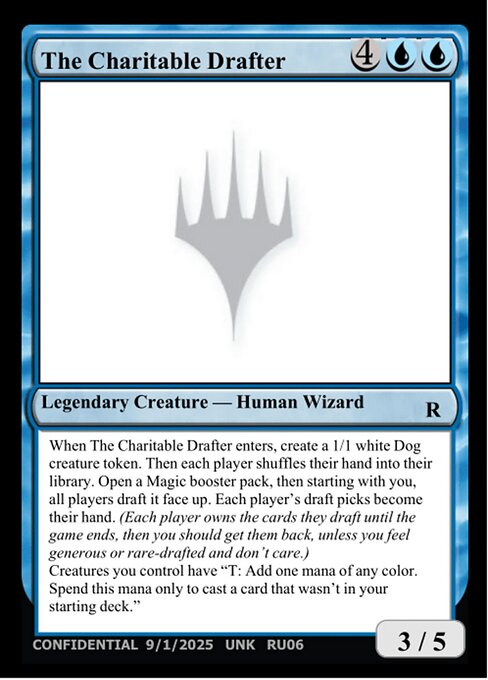 The Charitable Drafter - Unknown Event Magic card
