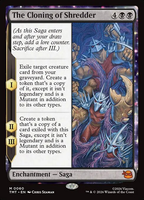 The Cloning of Shredder - Teenage Mutant Ninja Turtles Magic card