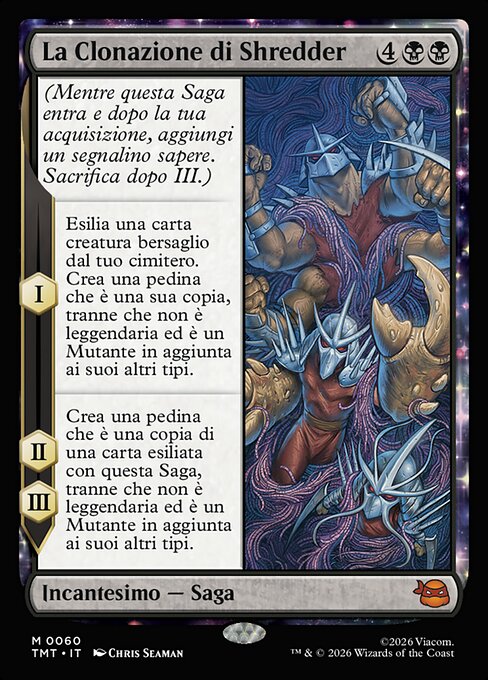Das Klonen von Shredder (The Cloning of Shredder) - Teenage Mutant Ninja Turtles (#60) - Illustrated by Chris Seaman - Magic: The Gathering Card