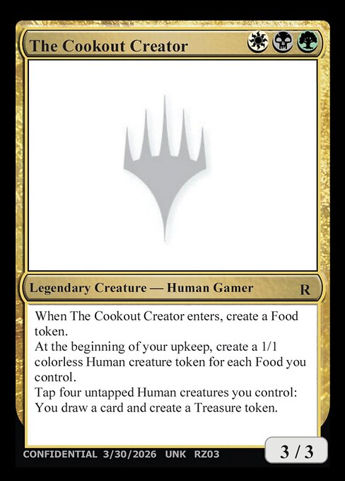 The Cookout Creator - Unknown Event (#RZ03p) - Magic: The Gathering Card