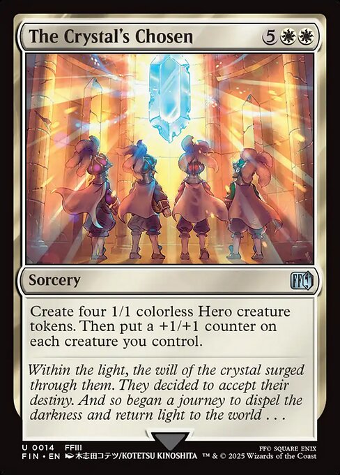 The Crystal's Chosen - Final Fantasy Magic card