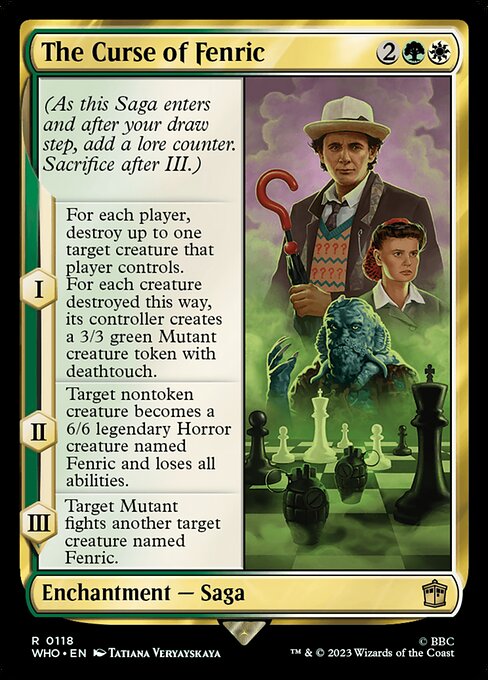The Curse of Fenric - Doctor Who (#118) - Illustrated by Tatiana Veryayskaya - Magic: The Gathering Card