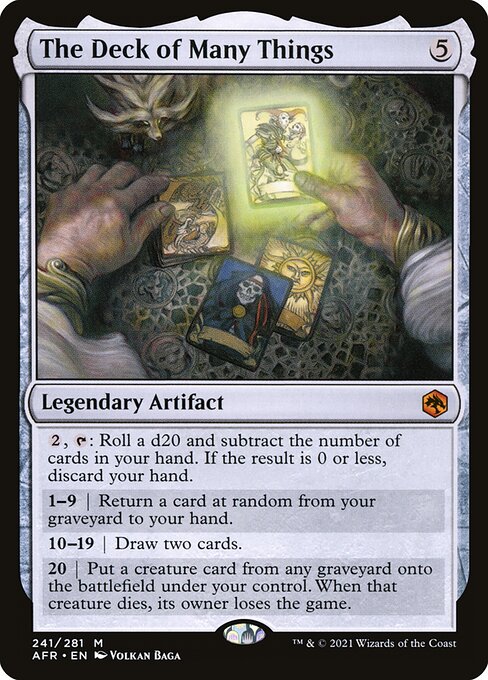 The Deck of Many Things - Adventures in the Forgotten Realms Magic card
