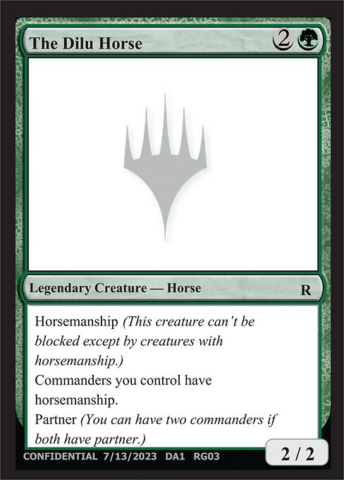 The Dilu Horse - Unknown Event Magic card