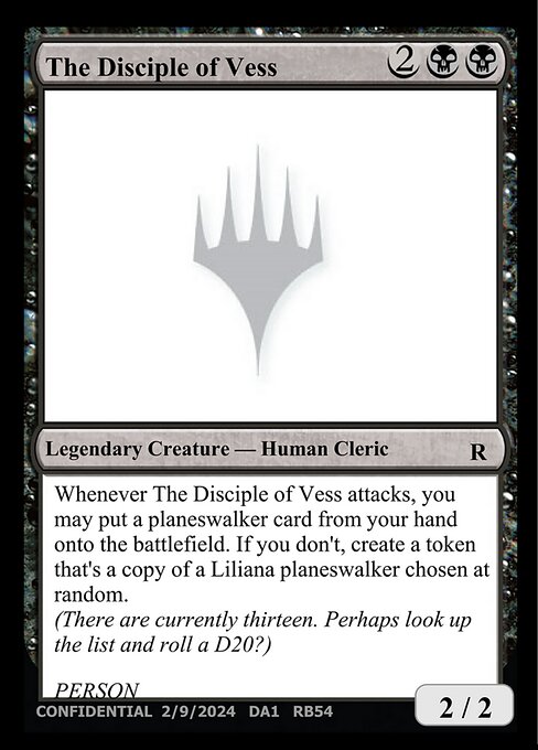 The Disciple of Vess - Unknown Event (#RB54) - Magic: The Gathering Card
