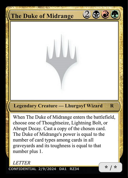 The Duke of Midrange - Unknown Event (#RZ34) - Magic: The Gathering Card