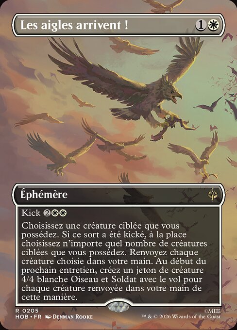 Arrivano le Aquile! (The Eagles Are Coming!) - The Hobbit (#205) - Illustrated by Denman Rooke - Magic: The Gathering Card