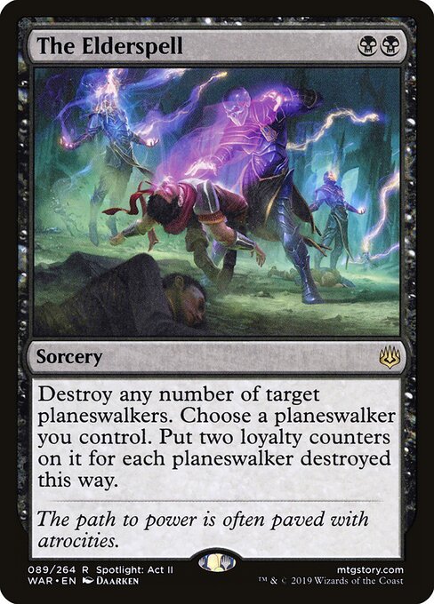 The Elderspell - War of the Spark (#89) - Illustrated by Daarken - Magic: The Gathering Card