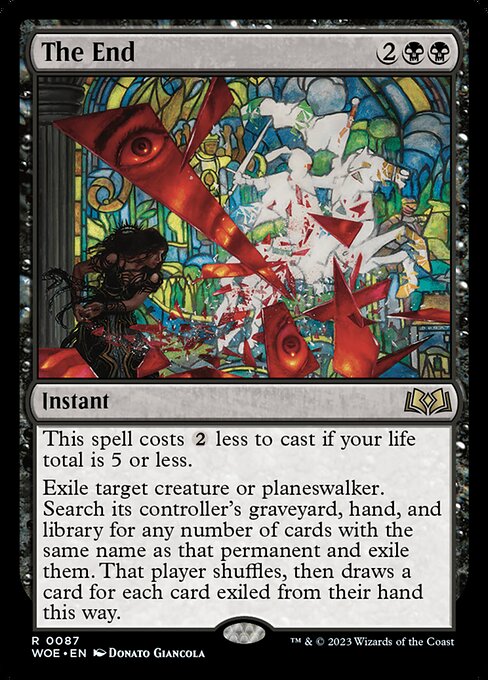 The End - Wilds of Eldraine Magic card