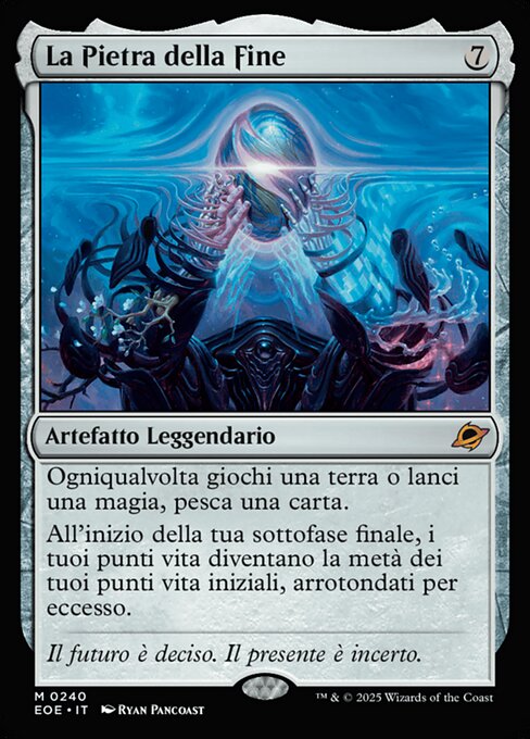 終（しゅう）焉（えん）の石（いし） (The Endstone) - Edge of Eternities (#365) - Illustrated by Hidetaka Tenjin - Magic: The Gathering Card