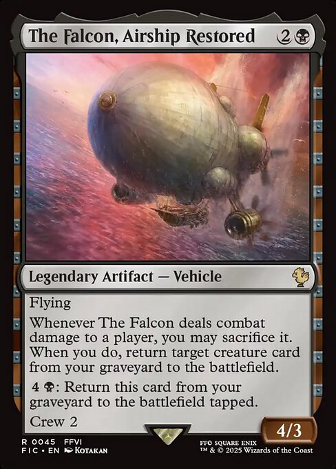 The Falcon, Airship Restored - Final Fantasy Commander Magic card