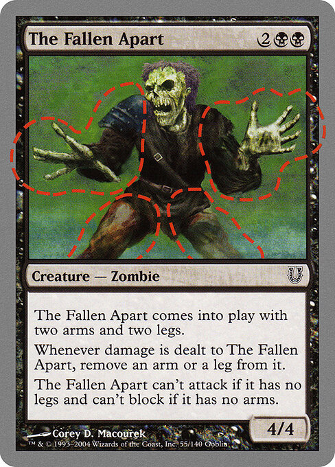 The Fallen Apart - Unhinged Magic card