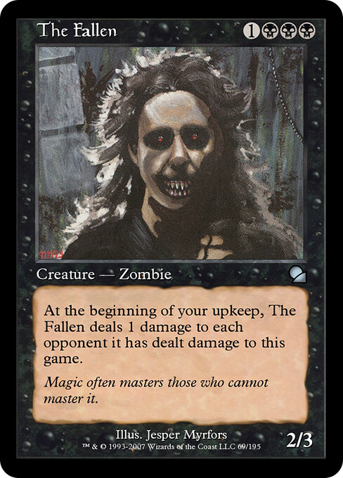 The Fallen - Masters Edition (#69) - Illustrated by Jesper Myrfors - Magic: The Gathering Card