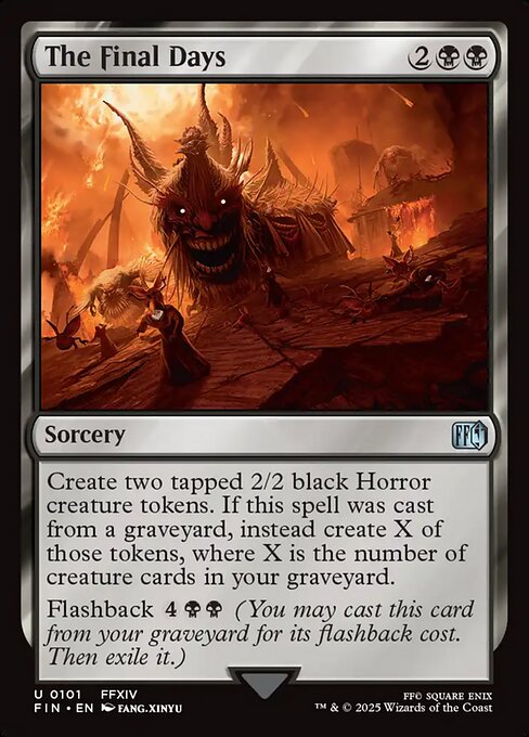 The Final Days - Final Fantasy Magic card