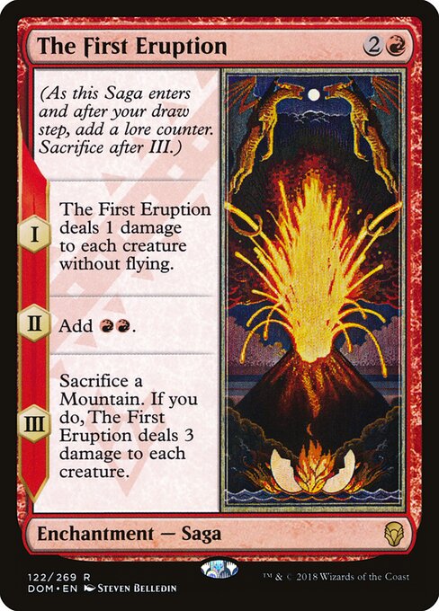 The First Eruption - Dominaria Magic card