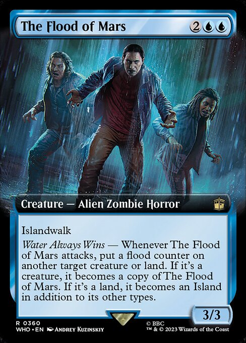 Le Flood de Mars (The Flood of Mars) - Doctor Who (#45) - Illustrated by Andrey Kuzinskiy - Magic: The Gathering Card