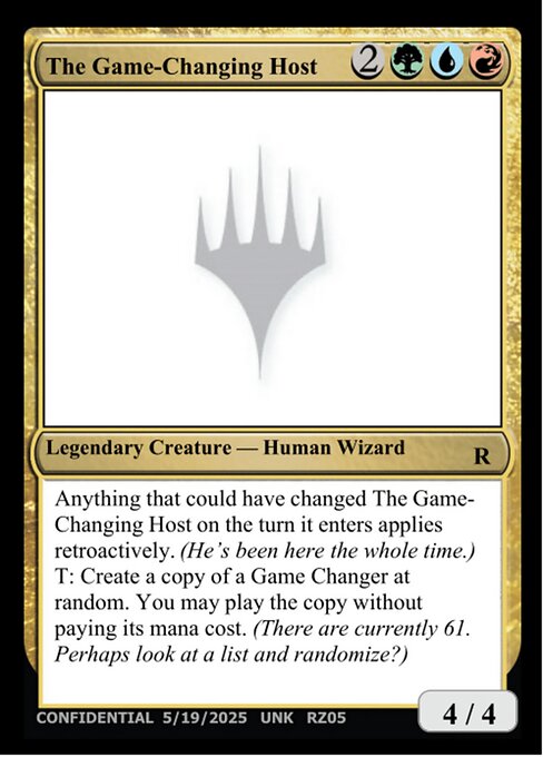 The Game-Changing Host - Unknown Event (#RZ05j) - Magic: The Gathering Card