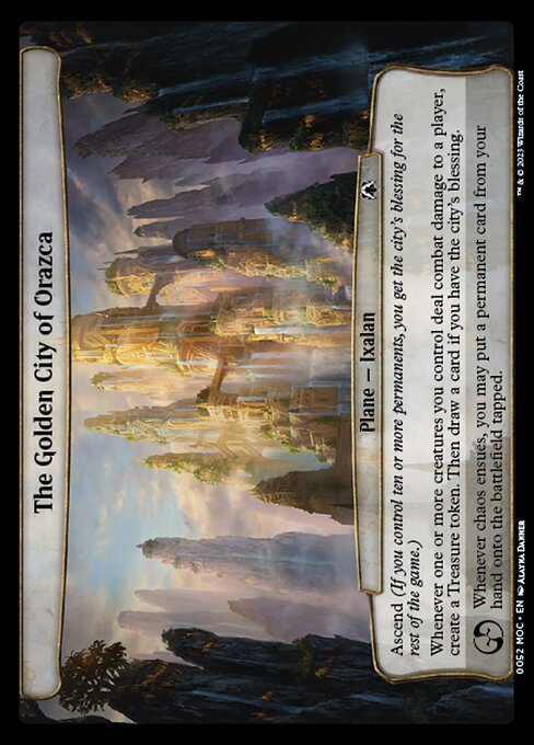 La Città Dorata di Orazca (The Golden City of Orazca) - March of the Machine Commander (#52) - Illustrated by Alayna Danner - Magic: The Gathering Card