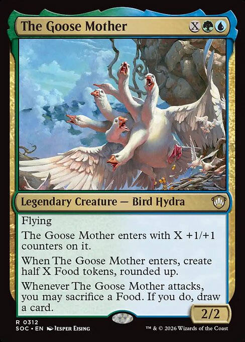 The Goose Mother - Secrets of Strixhaven Commander (#312) - Illustrated by Jesper Ejsing - Magic: The Gathering Card