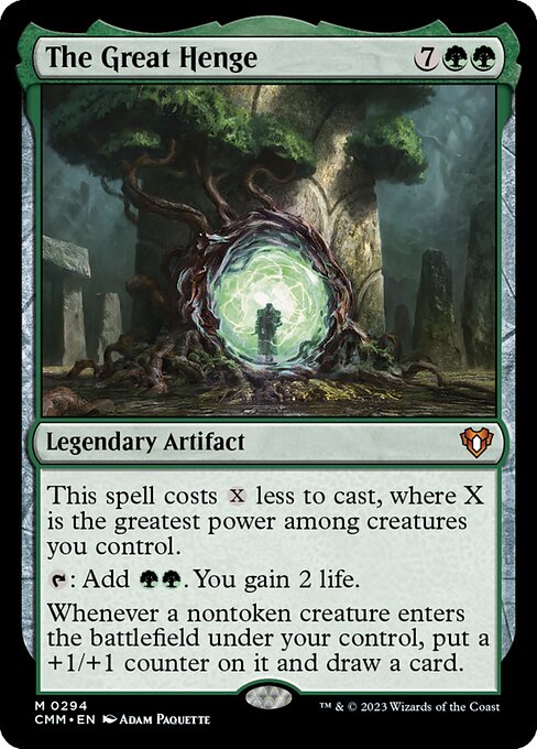 The Great Henge - Commander Masters Magic card