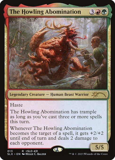 The Howling Abomination - Universes Within Magic card
