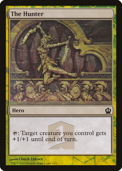 The Hunter - Theros Hero's Path (#1e) - Illustrated by Chuck Lukacs - Magic: The Gathering Card