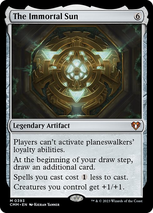 The Immortal Sun - Commander Masters (#393) - Illustrated by Kieran Yanner - Magic: The Gathering Card