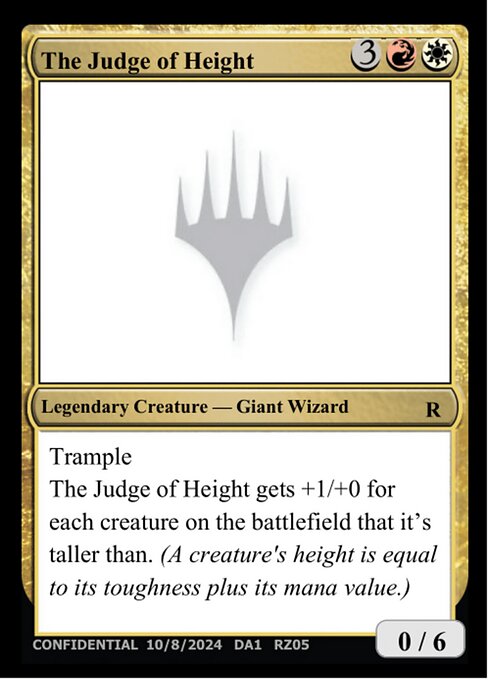 The Judge of Height - Unknown Event Magic card