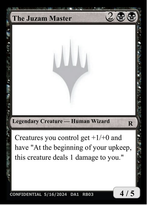 The Juzam Master - Unknown Event (#RB03e) - Magic: The Gathering Card