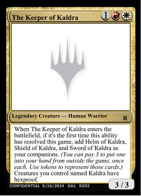 The Keeper of Kaldra - Unknown Event Magic card
