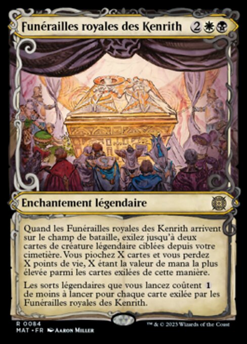 Il Funerale Regale dei Kenrith (The Kenriths' Royal Funeral) - March of the Machine: The Aftermath (#34) - Illustrated by Manuel Castañón - Magic: The Gathering Card