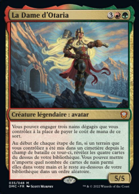 La Dame d'Otaria (The Lady of Otaria) - Dominaria United Commander (#35) - Illustrated by Scott Murphy - Magic: The Gathering Card