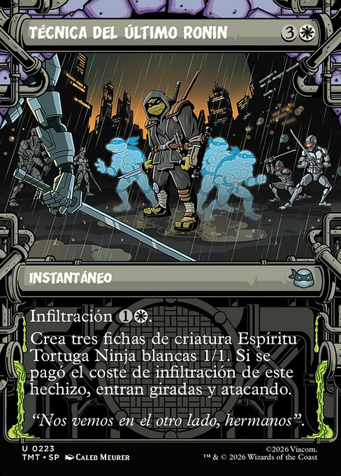 Kampfkunst des letzten Ronin (The Last Ronin's Technique) - Teenage Mutant Ninja Turtles (#12) - Illustrated by Adam Volker - Magic: The Gathering Card