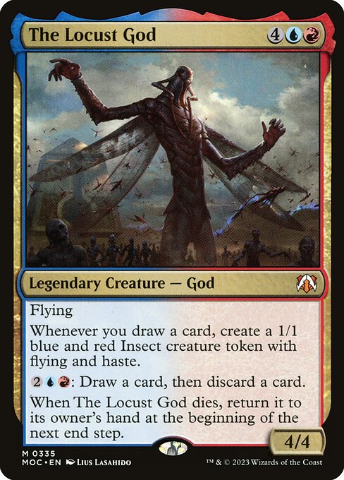 The Locust God - March of the Machine Commander Magic card