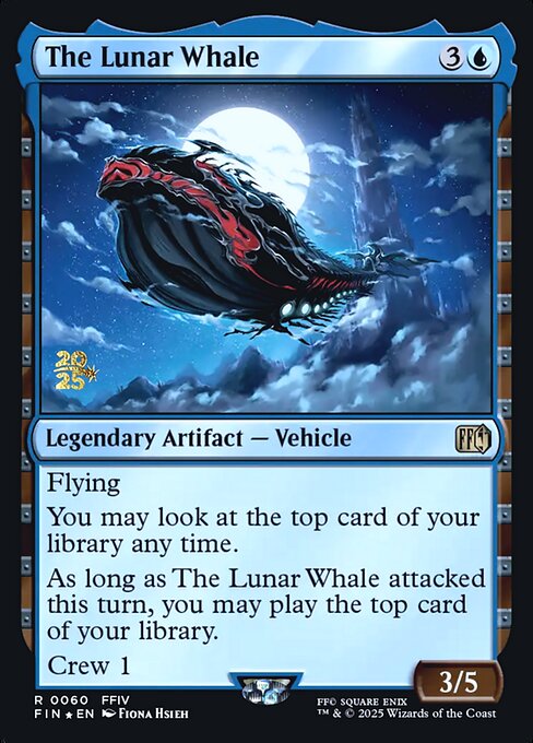 Il Traghetto Lunare (The Lunar Whale) - Final Fantasy (#60) - Illustrated by Fiona Hsieh - Magic: The Gathering Card