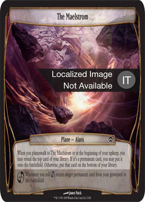 The Maelstrom - Planechase Anthology Planes (#49) - Illustrated by James Paick - Magic: The Gathering Card