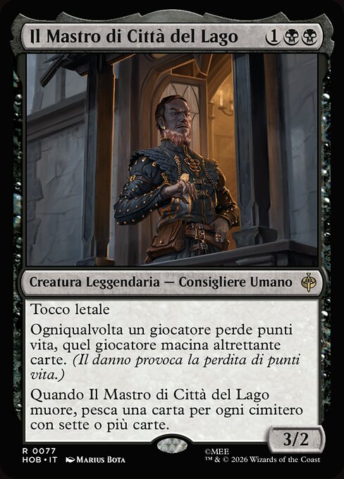 湖の町の統領 (The Master of Lake-town) - The Hobbit (#297) - Illustrated by Marius Bota - Magic: The Gathering Card