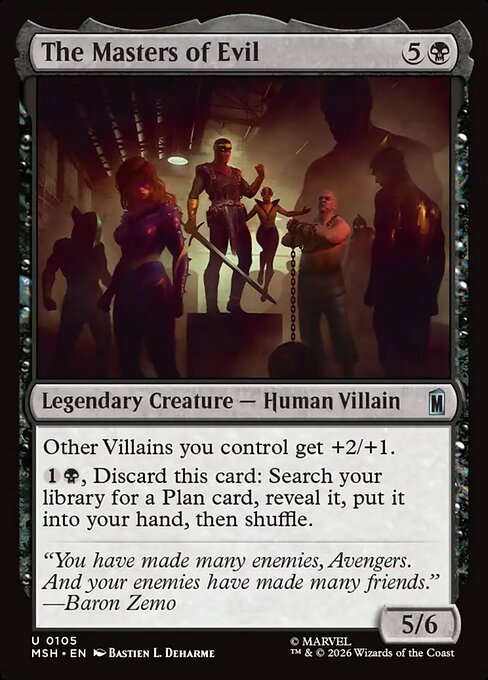 The Masters of Evil - Marvel Super Heroes Magic card