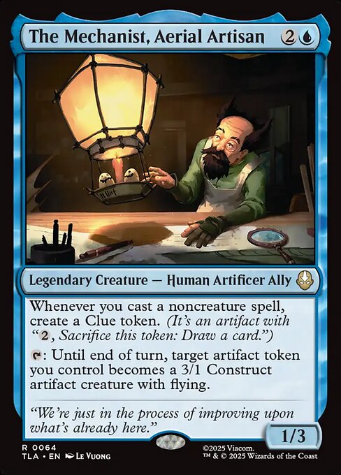 The Mechanist, Aerial Artisan - Avatar: The Last Airbender (#64) - Illustrated by Le Vuong - Magic: The Gathering Card