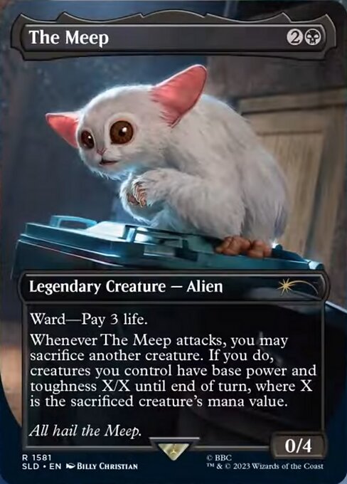 The Meep - Secret Lair Drop (#1581) - Illustrated by Billy Christian - Magic: The Gathering Card