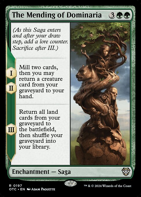 The Mending of Dominaria - Outlaws of Thunder Junction Commander Magic card