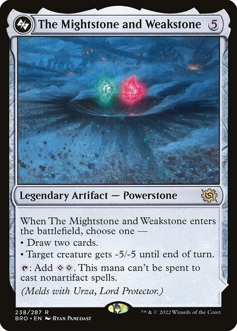 The Mightstone and Weakstone - The Brothers' War Magic card