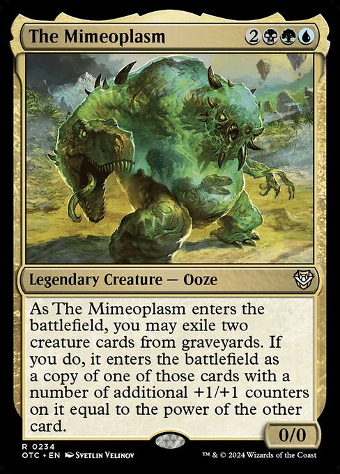 The Mimeoplasm - Outlaws of Thunder Junction Commander (#234) - Illustrated by Svetlin Velinov - Magic: The Gathering Card