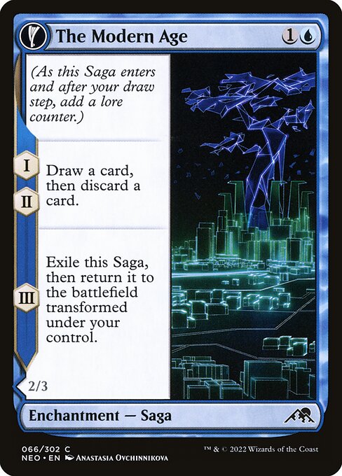 The Modern Age // Vector Glider - Kamigawa: Neon Dynasty Magic card