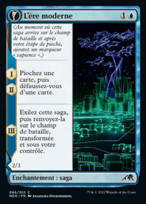 The Modern Age // Vector Glider - Kamigawa: Neon Dynasty (#66) - Illustrated by Anastasia Ovchinnikova - Magic: The Gathering Card