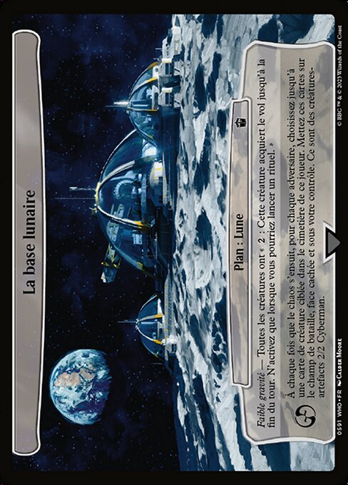 La base lunaire (The Moonbase) - Doctor Who (#591) - Illustrated by Calder Moore - Magic: The Gathering Card